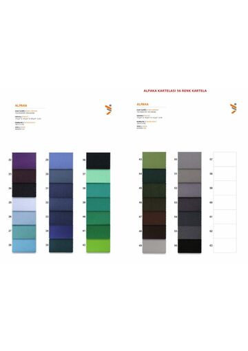 Kumaş Kartelası — Alpaka Kartelası — Devam